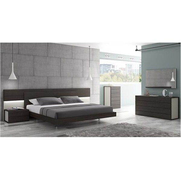 J&M Furniture J & M Furniture 17867221-C Maia 6 Drawer Chest - Light grey & Wenge 17867221-C - main